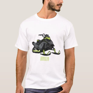 T-shirt Illustration de motoneige