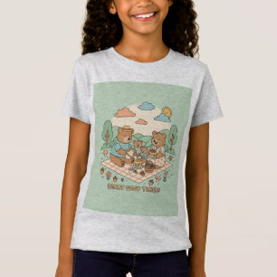 T-Shirt Illustration de nounours de dessin animé mignons p