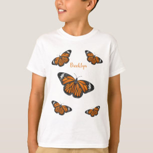 T-shirt Illustration de papillon monarque