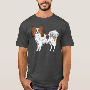 T-shirt Illustration de Papillon roux sable de dessin anim
