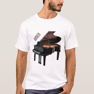 T-shirt Illustration de piano