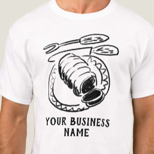 T-shirt Illustration de pièce de viande pour boucherie à p