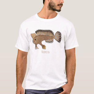 T-shirt Illustration de poisson à main