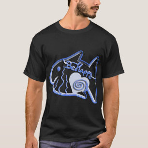 T-shirt Illustration de poisson bleu
