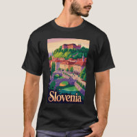 Illustration de pont à Ljubljana en Slovénie Art d