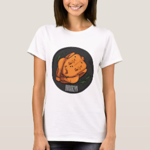 T-shirt Illustration de poulet rôti