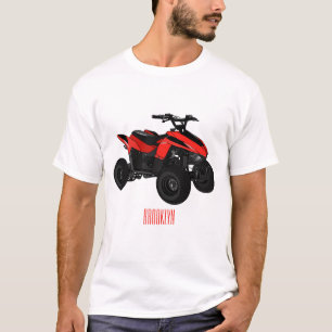 T-shirt Illustration de Quad bike atv