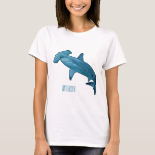 T-shirt Illustration de requin marteau