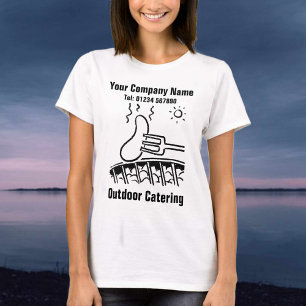 T-shirt Illustration de restauration en plein air pour per