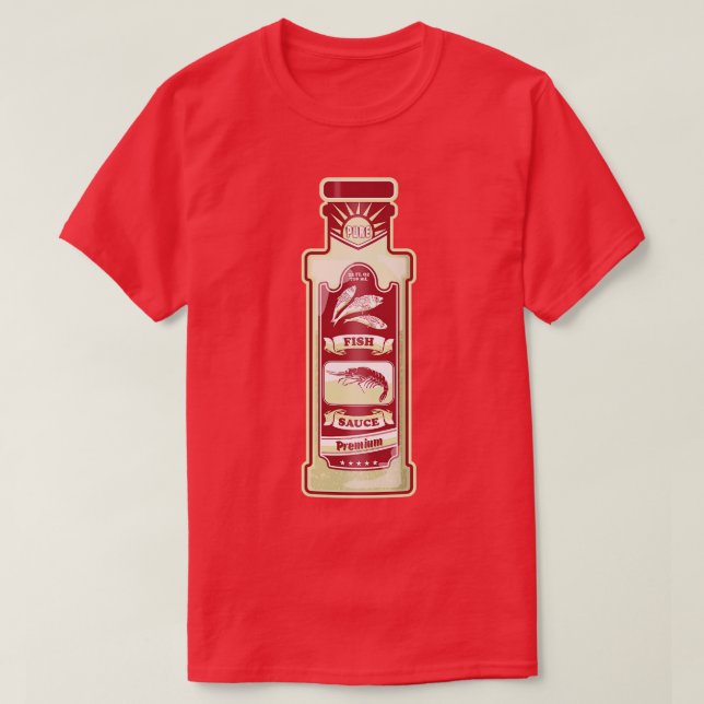 T-shirt Illustration de sauce de poisson (Design devant)