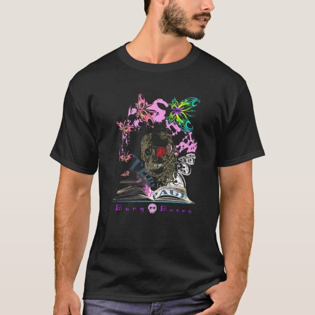T-shirt Illustration de script excentrique Kooky Bong Bone (Devant)