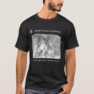 T-shirt Illustration de Shakespeare sur les jolies épouses