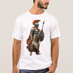 T-shirt Illustration de soldat romain gras – Guerrier anti