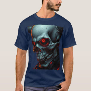 T-shirt Illustration de style comics crâne Fantastique