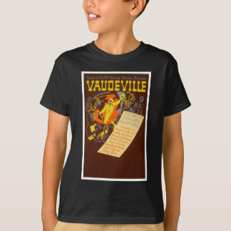 T-shirt Illustration de vaudeville de poster vintage