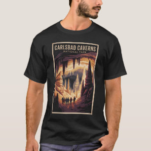 T-shirt Illustration de voyage du parc national des grotte
