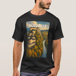 T-shirt Illustration de voyage en Slovaquie style vintage