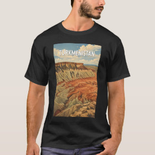 T-shirt Illustration de voyage vintage au Turkménistan