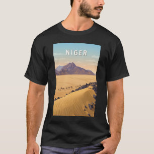 T-shirt Illustration de voyage vintage du Niger