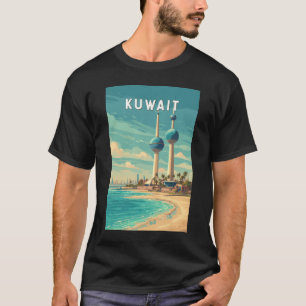 T-shirt Illustration de voyage vintage sur le Koweït
