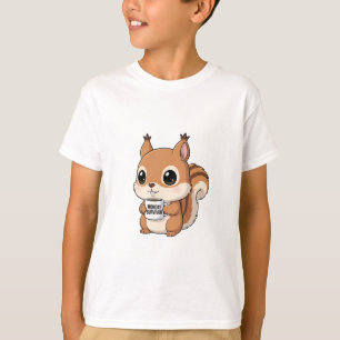T-shirt Illustration d'écureuil survivant du lundi pour en