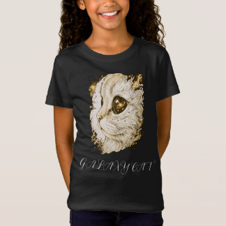 T-Shirt Illustration d'encre de chat de galaxie cosmique n