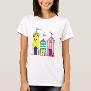 T-shirt Illustration des Beach Huts 1