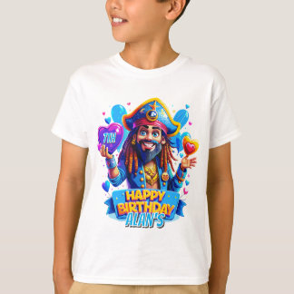 T-shirt Illustration des cadeaux d'anniversaire de naissan
