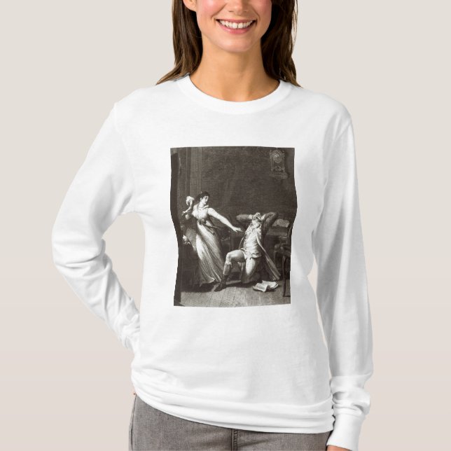 T-shirt Illustration 'des peines de Werther (Devant)