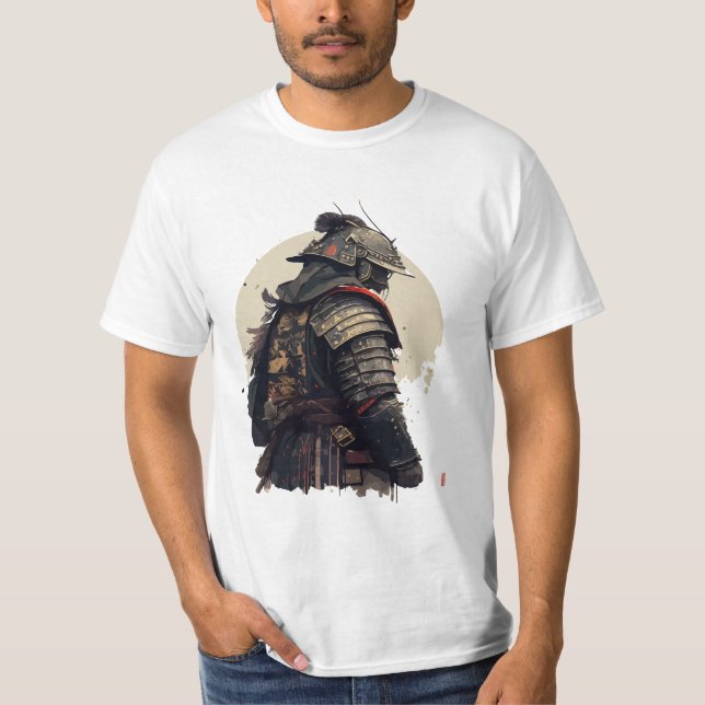 T-shirt Illustration détaillée du samouraï (Devant)