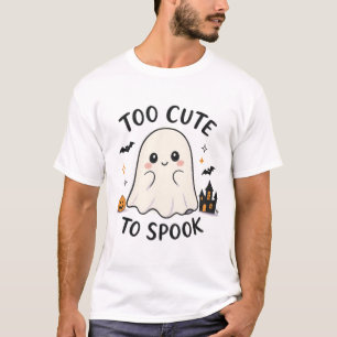 T-shirt Illustration d'Halloween de fantôme trop mignon po