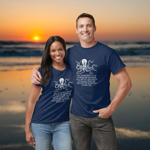 T-shirt Illustration d'octopus et informations sur la couc