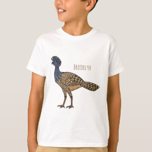 T-shirt Illustration d'oiseau de curassow