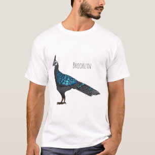 T-shirt Illustration d'oiseau de faisan paon de Palawan