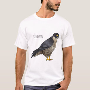 T-shirt Illustration d'oiseau de faucon pèlerin