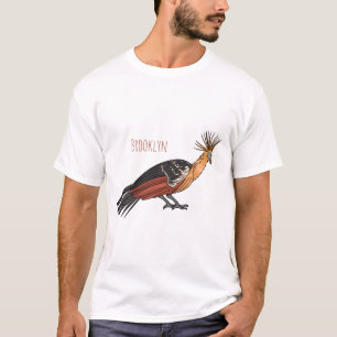 T-shirt Illustration d'oiseau Hoatzin