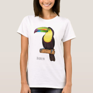 T-shirt Illustration d'oiseau toucain à bec de Keel