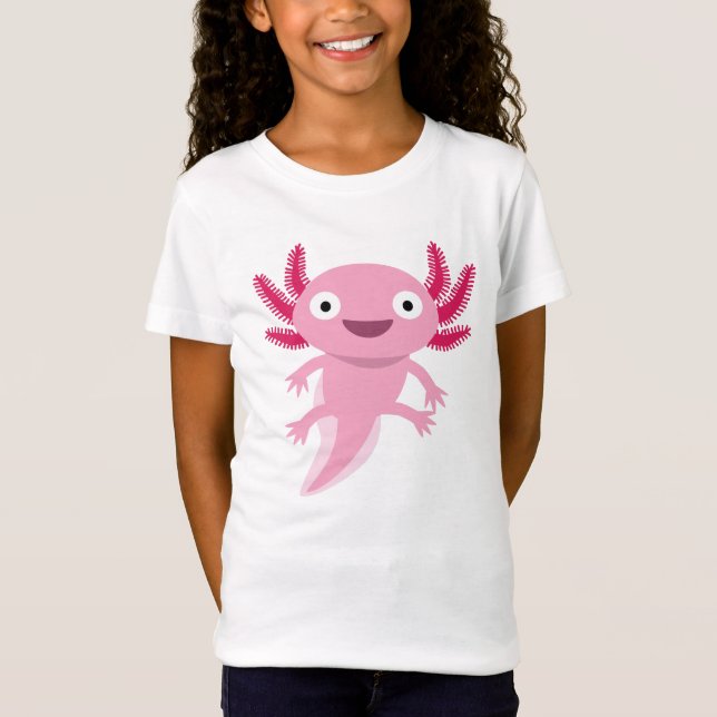 T-Shirt Illustration drôle Axolotl (Devant)