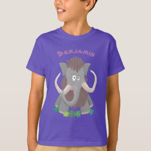 T-shirt Illustration drôle de mammouth laineux