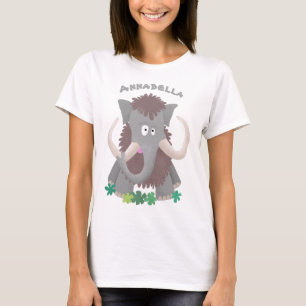 T-shirt Illustration drôle de mammouth laineux