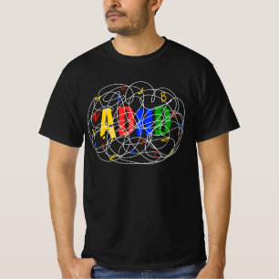 T-shirt Illustration du cerveau TDAH