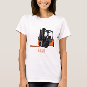 T-shirt Illustration du chariot élévateur