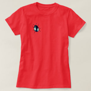 T-shirt Illustration du coléoptère bleu brillant