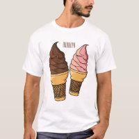 Illustration du cône de crème glacée