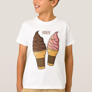 T-shirt Illustration du cône de crème glacée