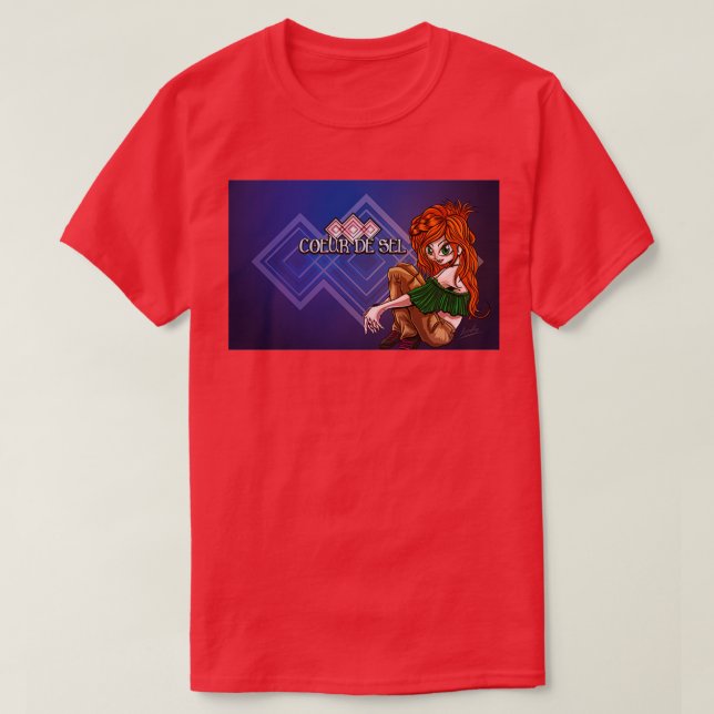 T-shirt Illustration du giane assis au coeur du sel (Design devant)