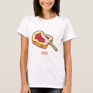 T-shirt Illustration du pain et de la confiture