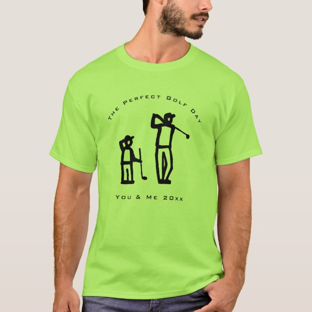 T-shirt Illustration du père fils de la Journée Parfait du (Devant)