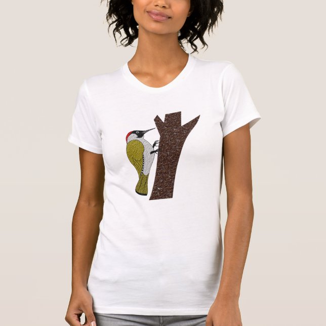 T-shirt Illustration du pic vert (Devant)