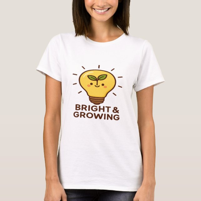 T-shirt Illustration du Plante d'ampoule mignonne (Devant)